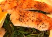 Simple Sole On Lemony Greens